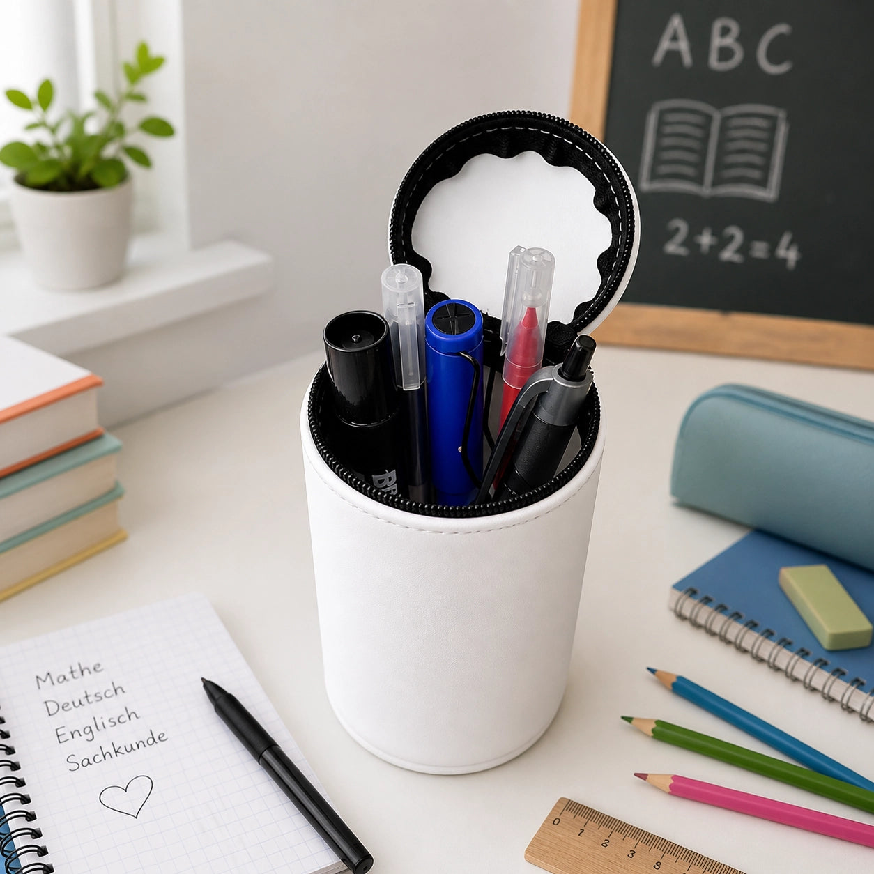 Cartoon Federmäppchen Silikon – Faltbares Tier Design Mäppchen mit Reißverschluss | Kawaii Stifte Etui