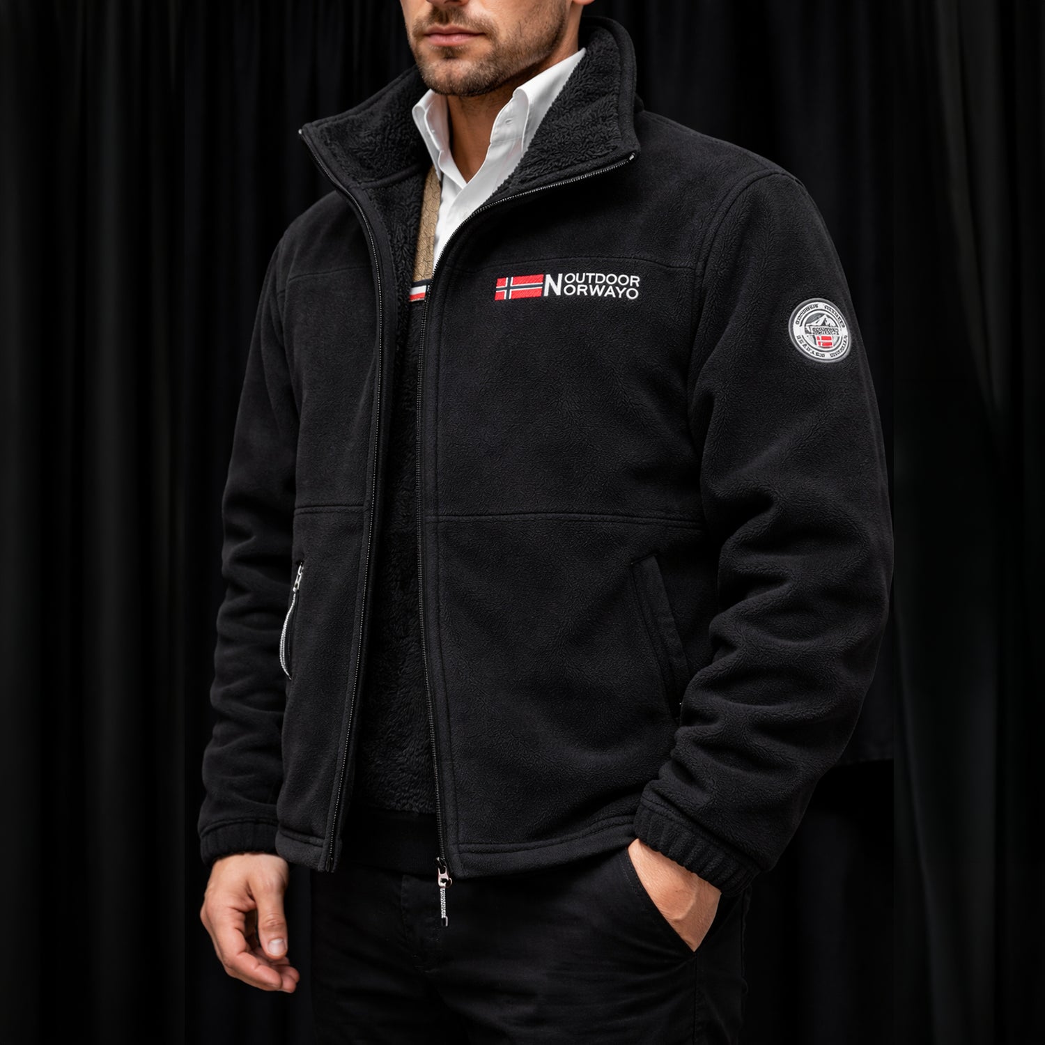 Herren Fleecejacke – Wärmend, Windabweisend & Hitzebeständig