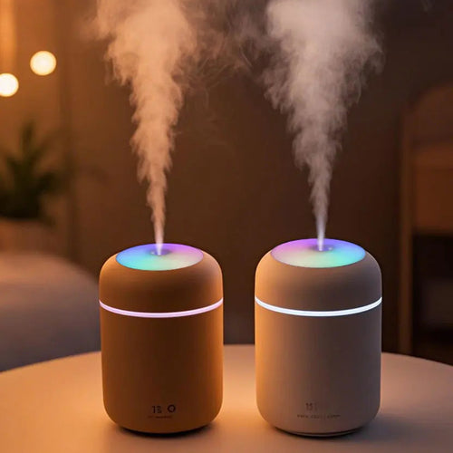 300ml Aroma Diffusor – Luftbefeuchter mit LED & ätherischen Ölen USB