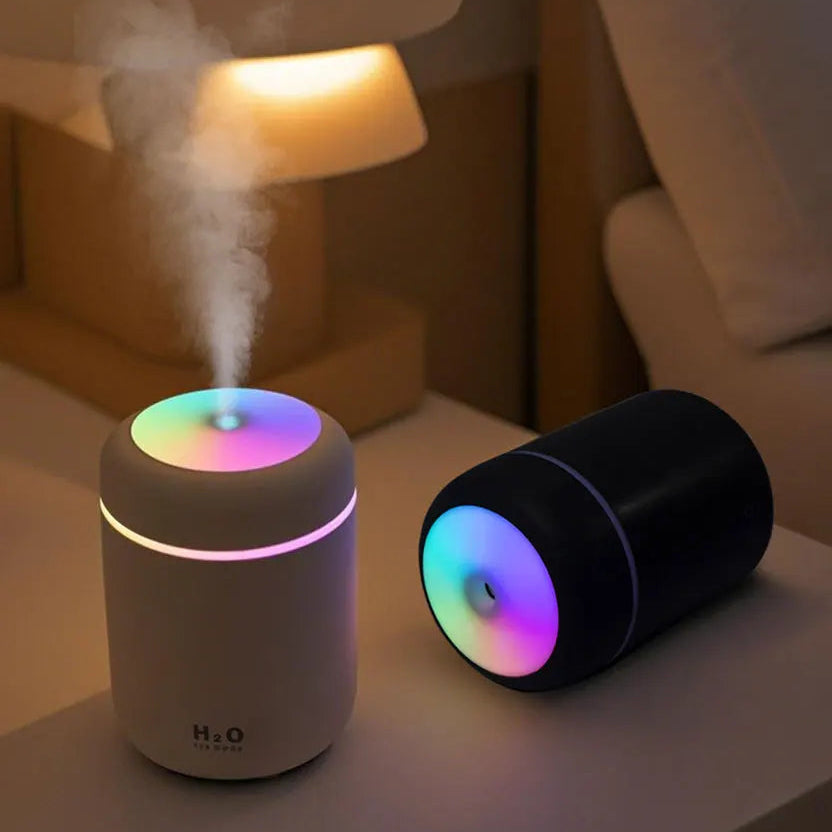 300ml Aroma Diffusor – Luftbefeuchter mit LED & ätherischen Ölen USB