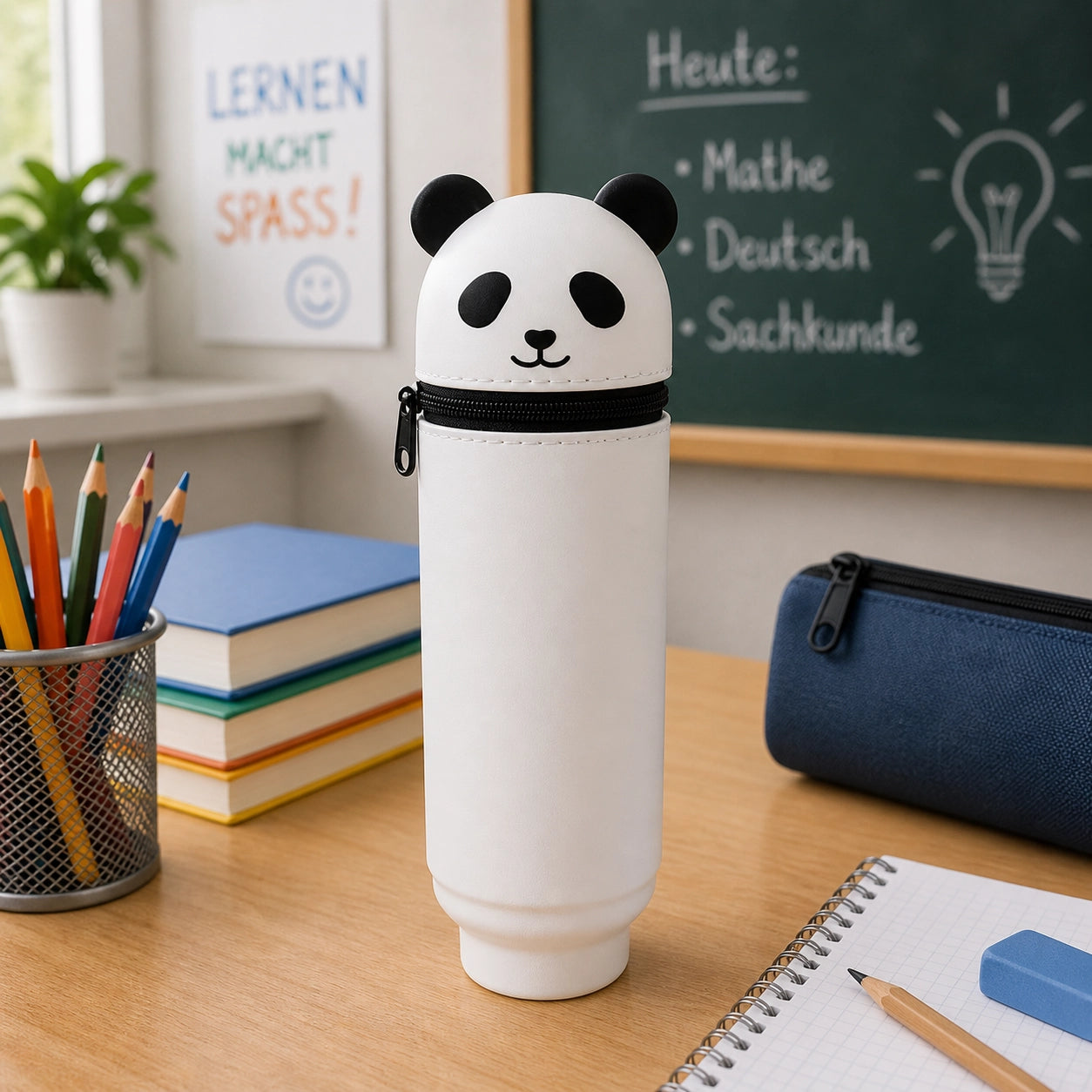 Cartoon Federmäppchen Silikon – Faltbares Tier Design Mäppchen mit Reißverschluss | Kawaii Stifte Etui