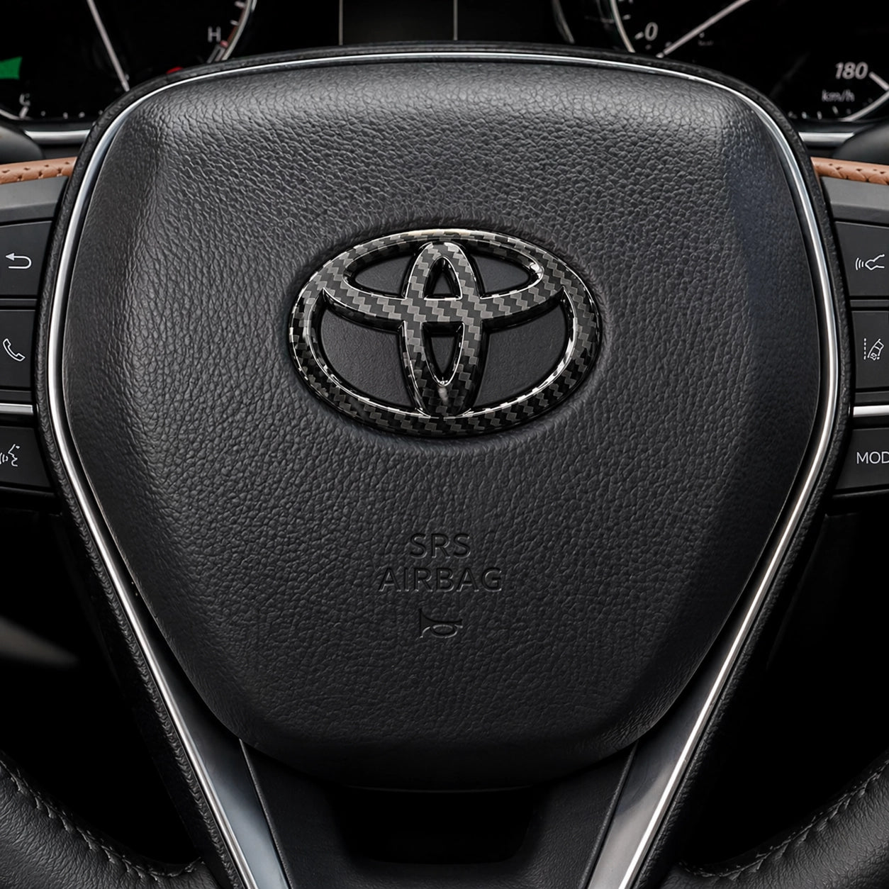 Toyota Lenkrad Emblem 3D ABS – Aufkleber für Hilux, Prius, Corolla, Camry & mehr
