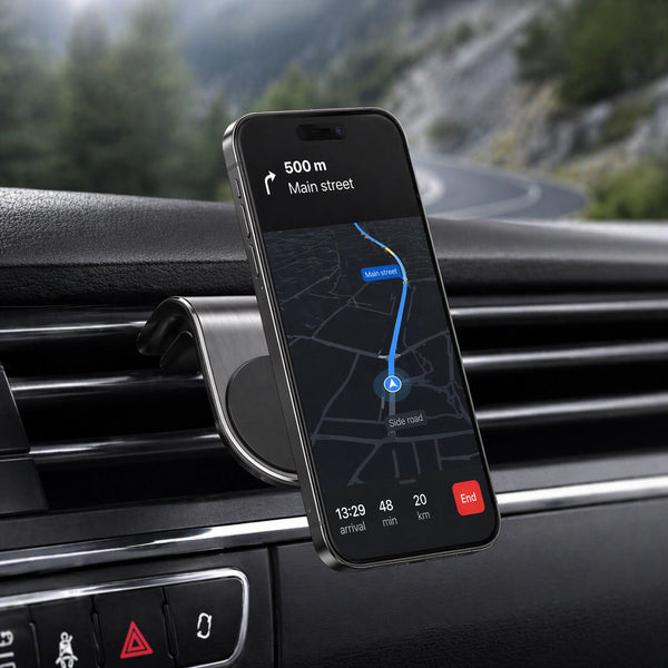 Magnetische Auto Handyhalterung Lüftung – 360° Drehbar, Starker Halt für Smartphone & GPS