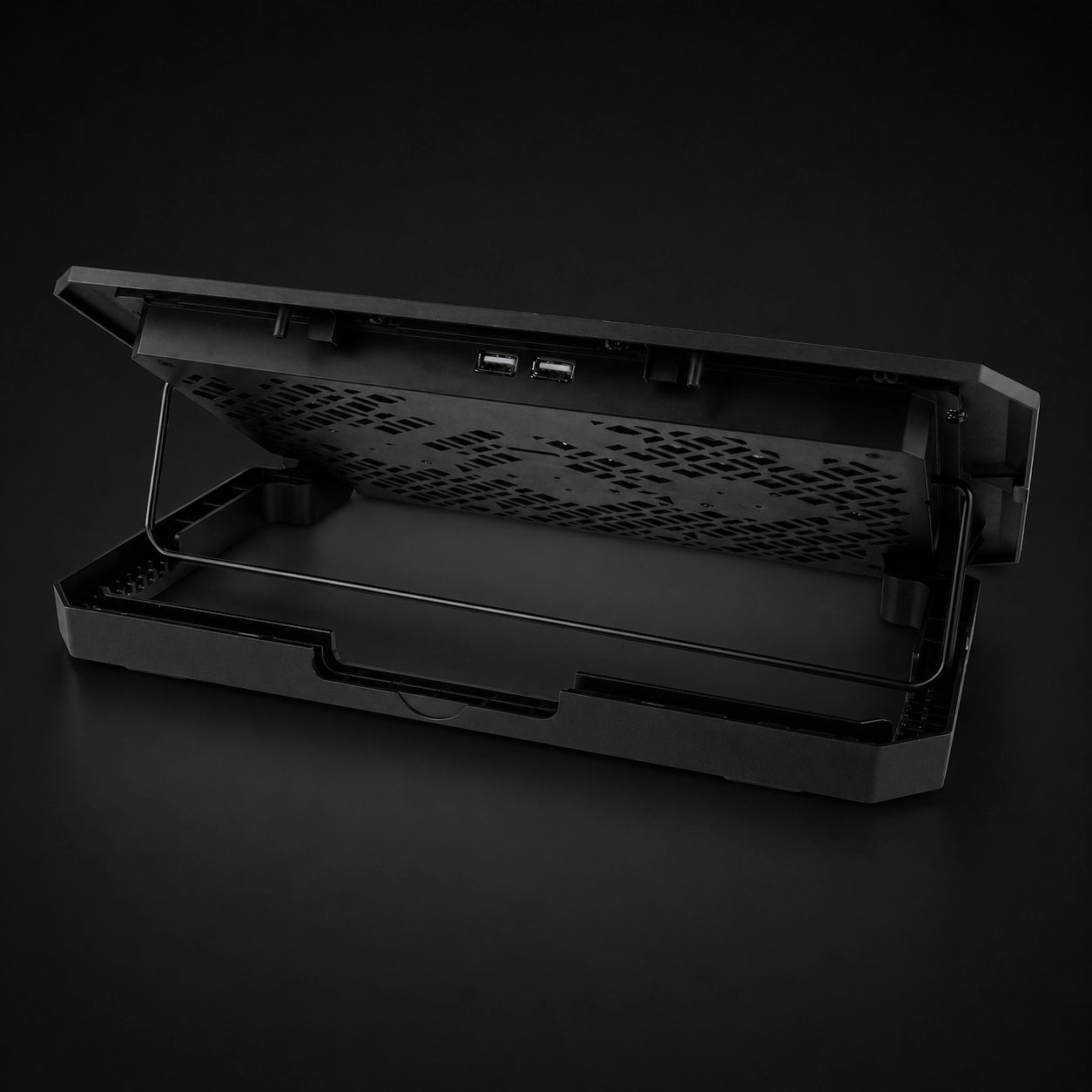 Laptop Kühlpad mit 2 Lüftern – Leiser Notebook Kühler mit 8 Höhenstufen & USB Anschluss | Bis 18 Zoll