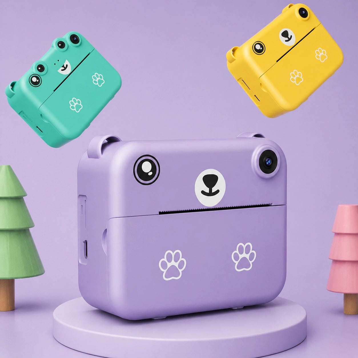 Kinderkamera mit Sofortdruck – Digitale Kamera für Kinder mit Druckfunktion & Akku