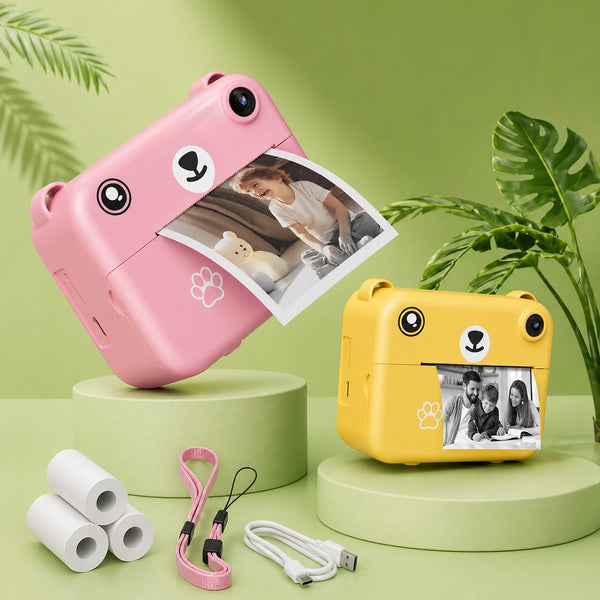 Kinderkamera mit Sofortdruck – Digitale Kamera für Kinder mit Druckfunktion & Akku