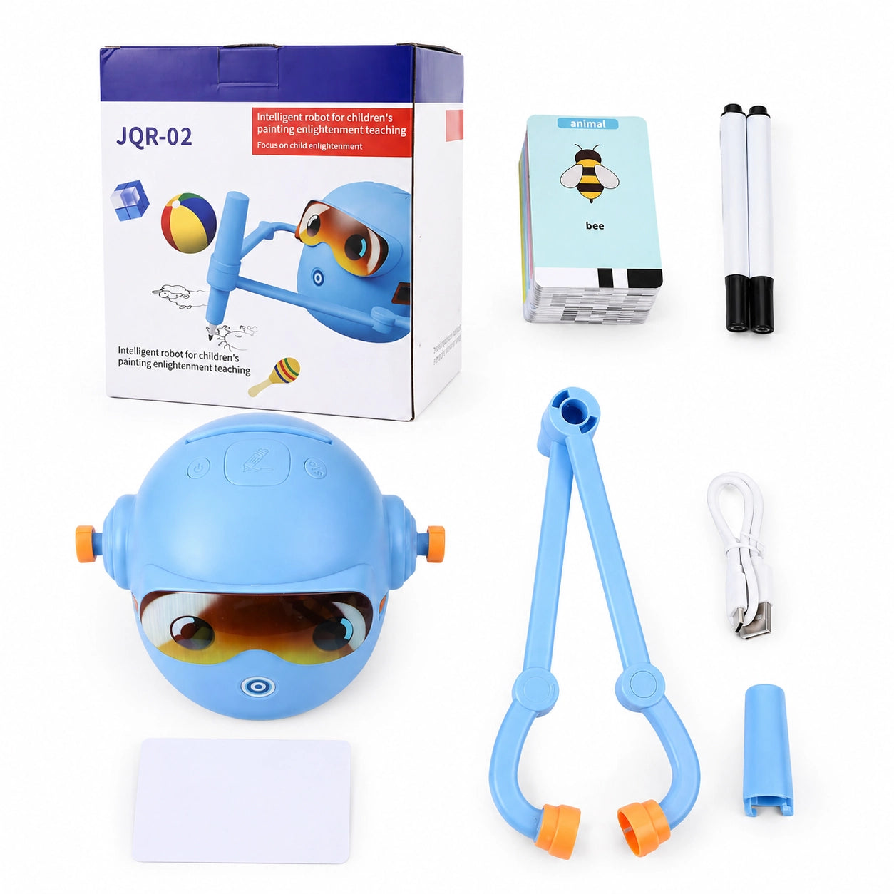 Zeichenroboter Kinder mit 100 Karten – Lernspielzeug Malroboter Vorschule & Kreativität