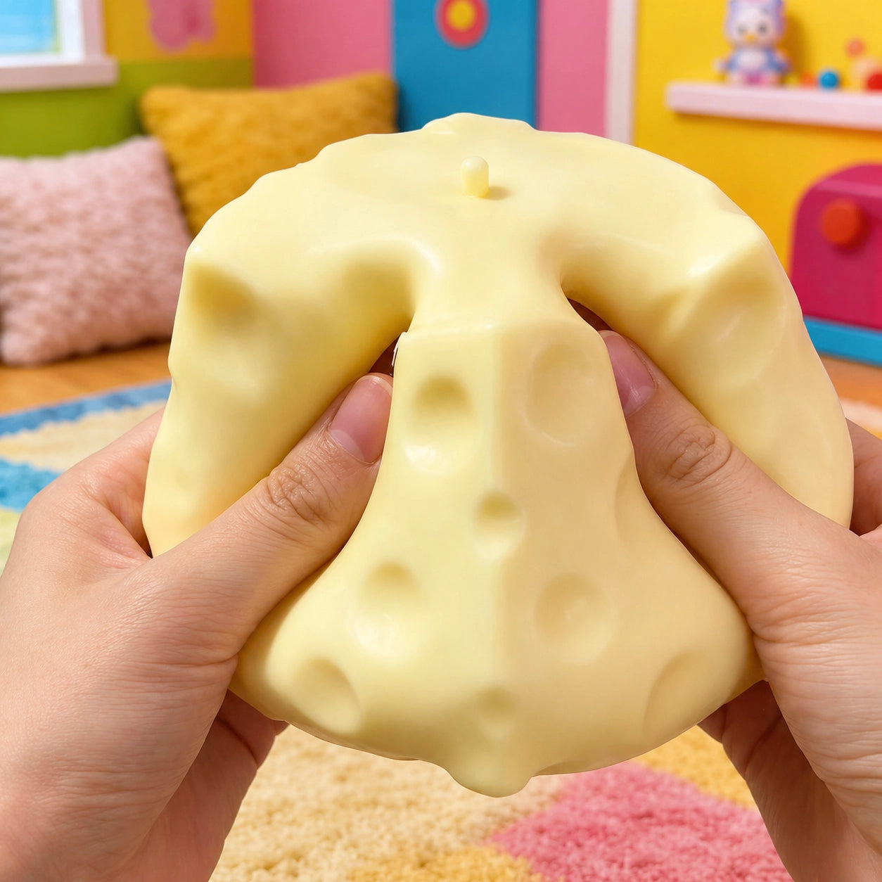 Käse Squishy Anti Stress Spielzeug – Langsam Rückfederndes Knautschspielzeug