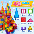 Magnetische Bausteine Set Kinder – Montessori Lernspielzeug DIY Bauset ab 3 Jahre