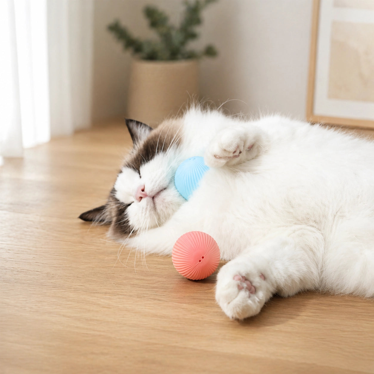 Intelligenter Haustier Ball – Automatisches interaktives Hund & Katzen Spielzeug USB