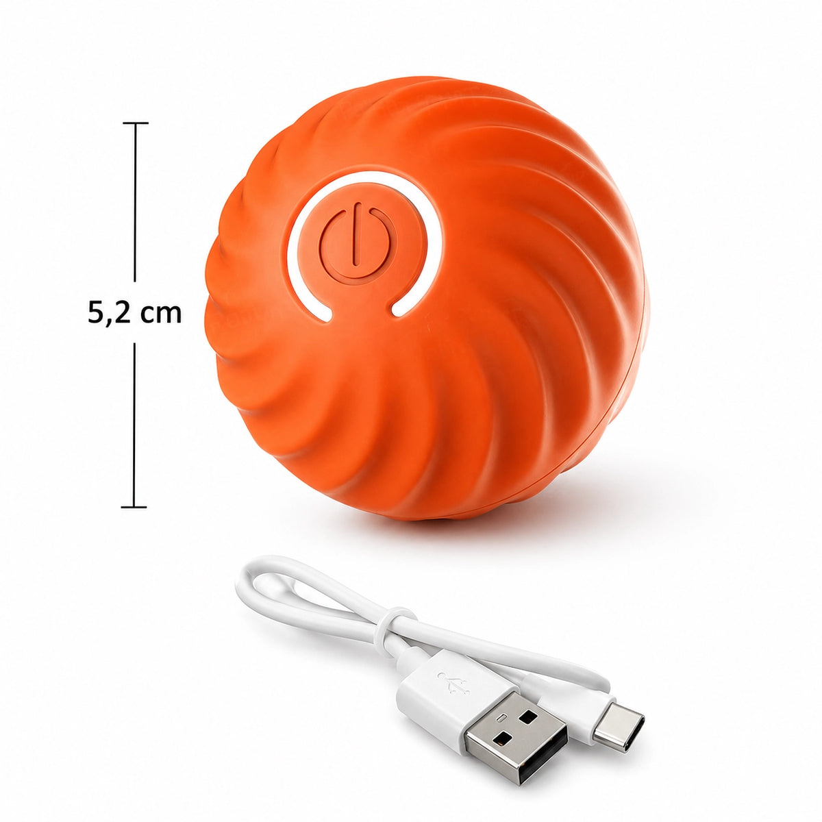 Intelligenter Haustier Ball – Automatisches interaktives Hund & Katzen Spielzeug USB