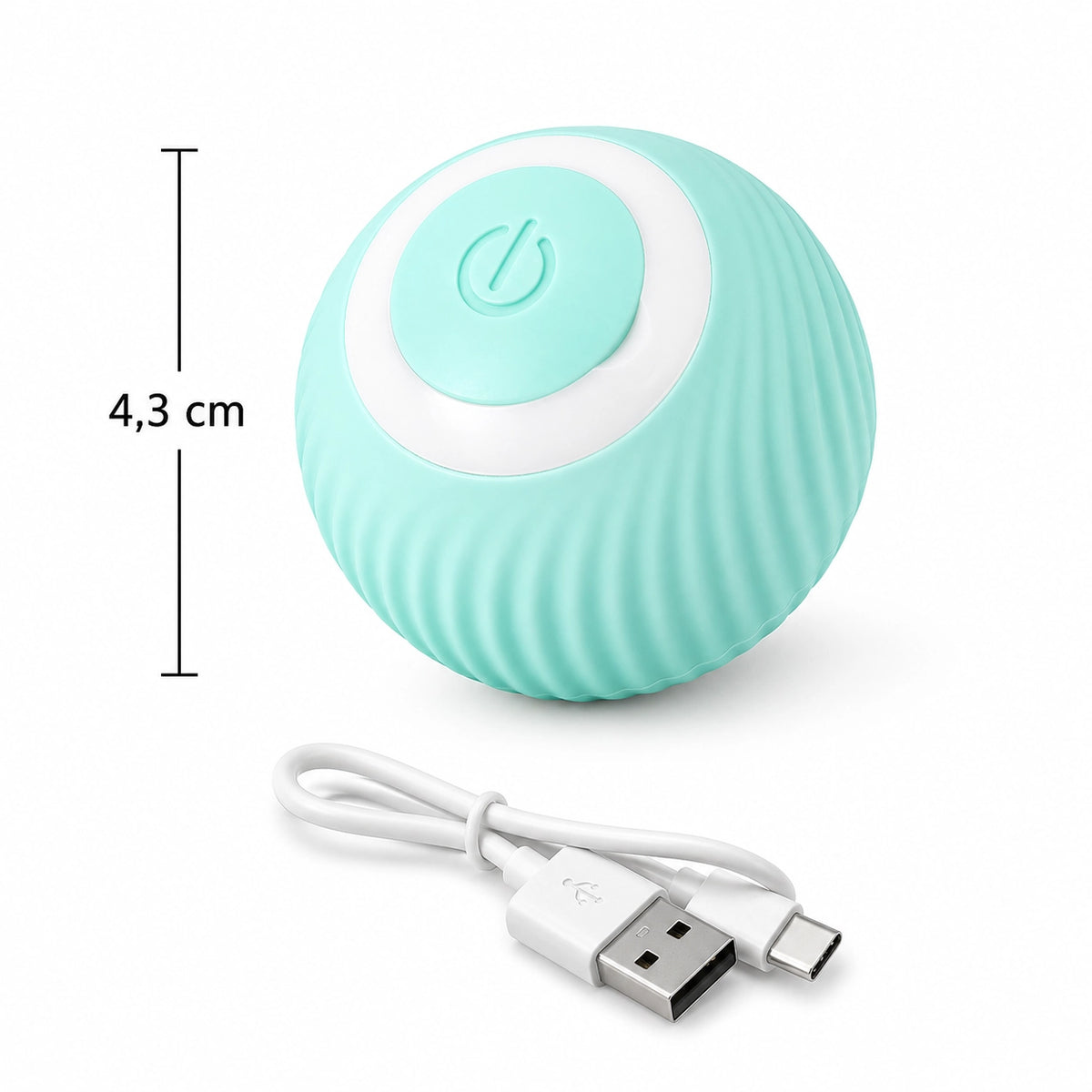 Intelligenter Haustier Ball – Automatisches interaktives Hund & Katzen Spielzeug USB