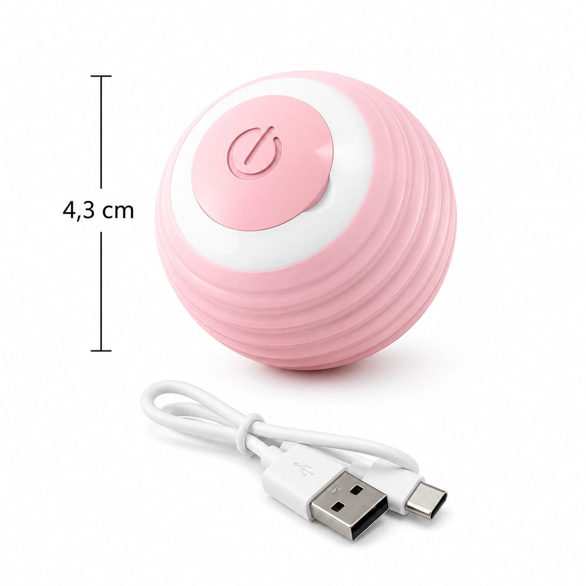 Intelligenter Haustier Ball – Automatisches interaktives Hund & Katzen Spielzeug USB