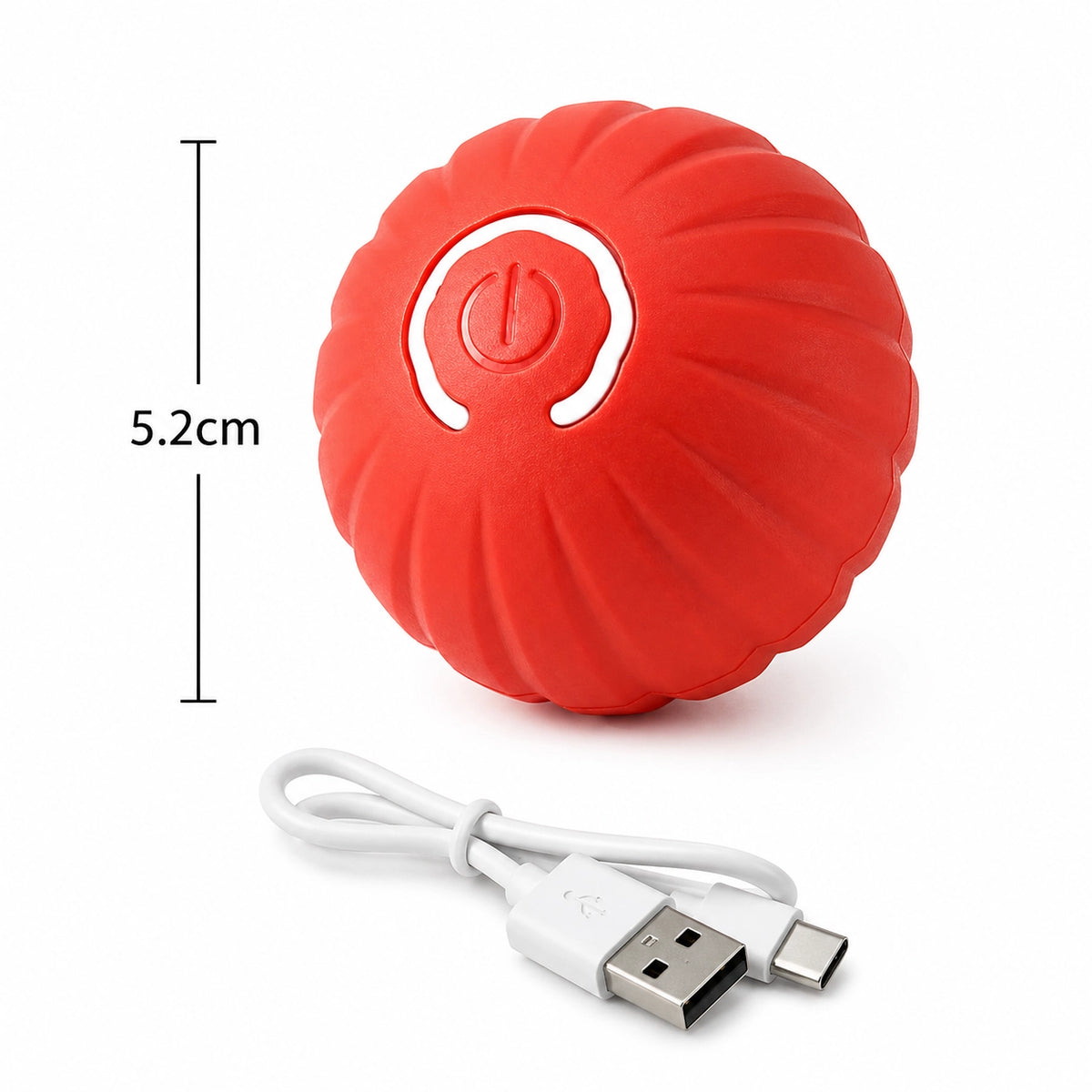 Intelligenter Haustier Ball – Automatisches interaktives Hund & Katzen Spielzeug USB
