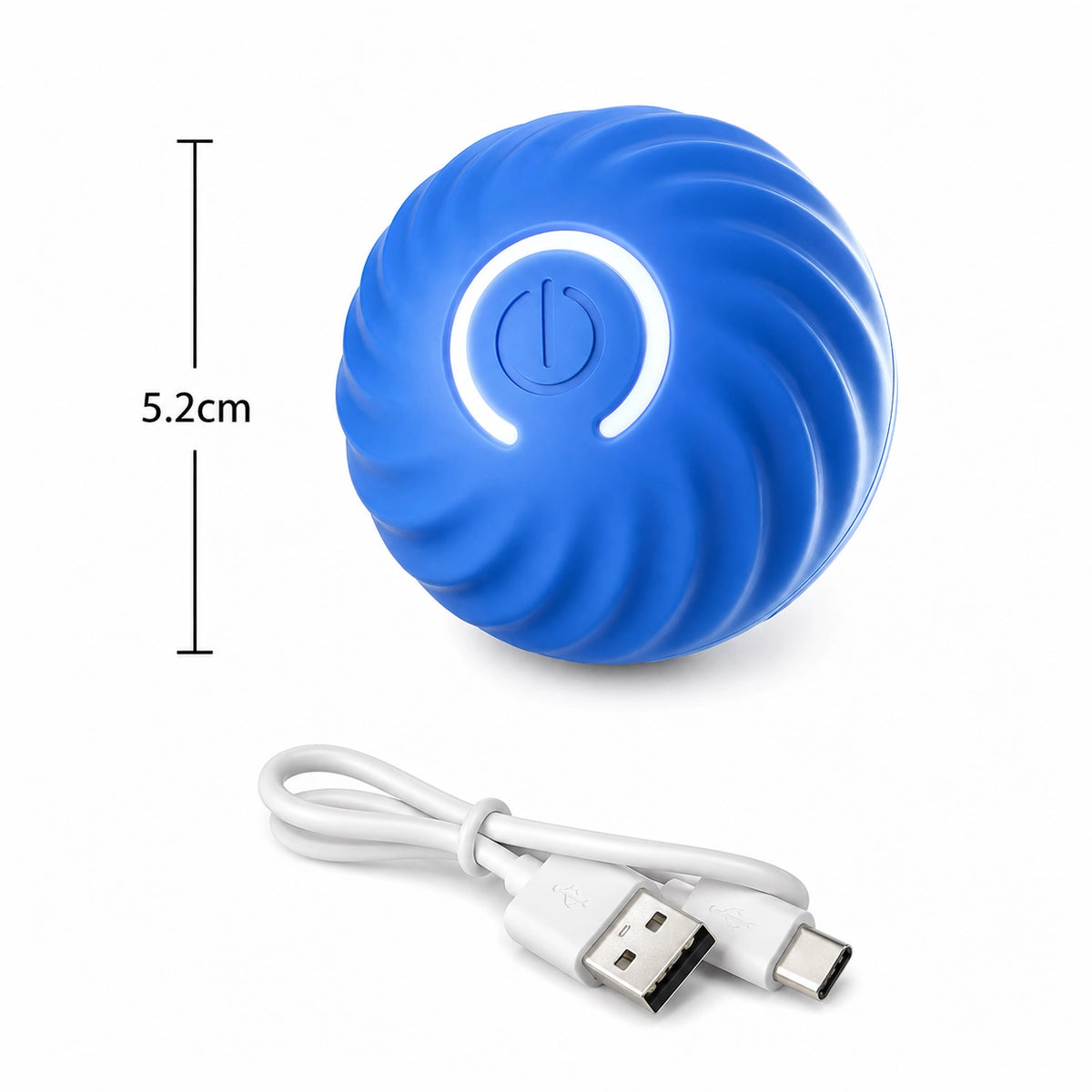 Intelligenter Haustier Ball – Automatisches interaktives Hund & Katzen Spielzeug USB