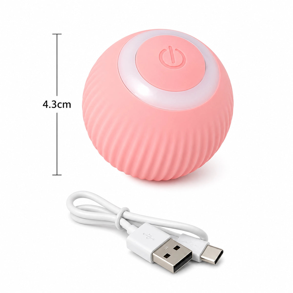 Intelligenter Haustier Ball – Automatisches interaktives Hund & Katzen Spielzeug USB