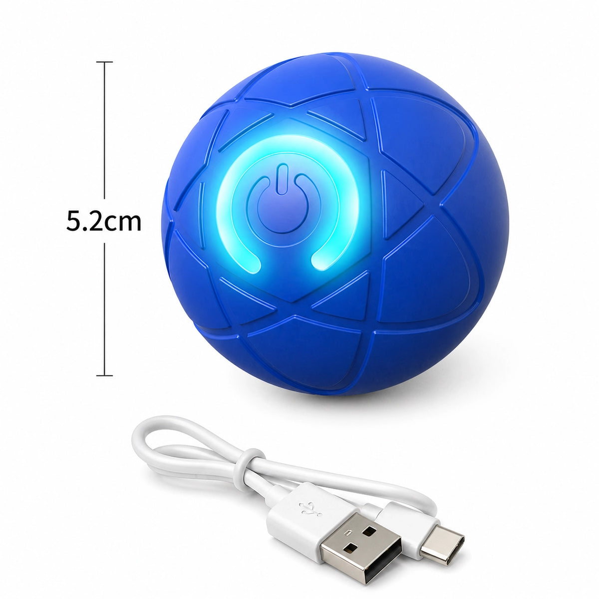 Intelligenter Haustier Ball – Automatisches interaktives Hund & Katzen Spielzeug USB