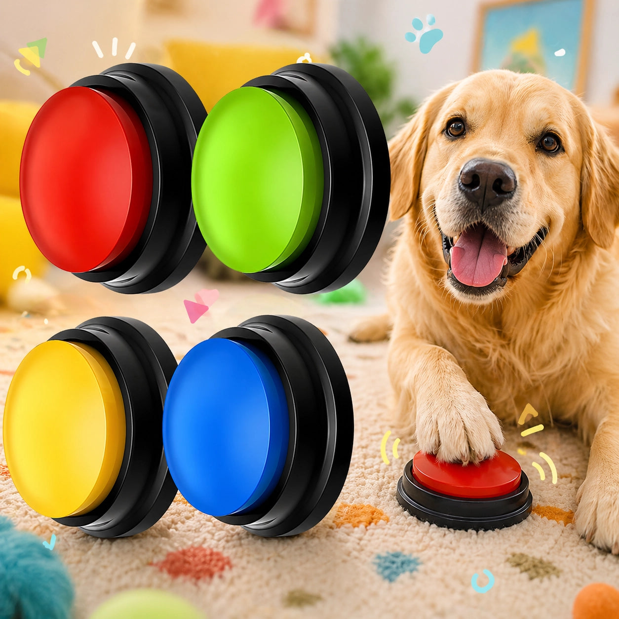 Haustier Sprachbutton – Aufnahme Taste für Hunde Training & Kommunikation