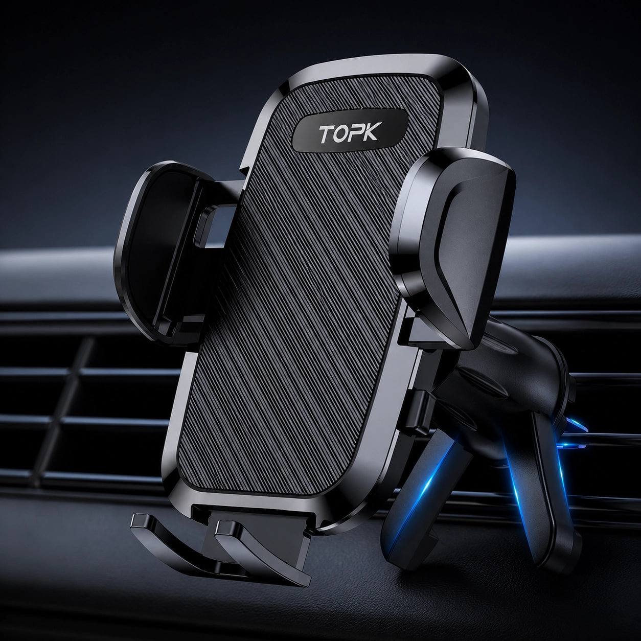 TOPK Auto Handyhalterung Lüftung – 360° drehbar & stabil mit Hakenclip | Universal KFZ Halter