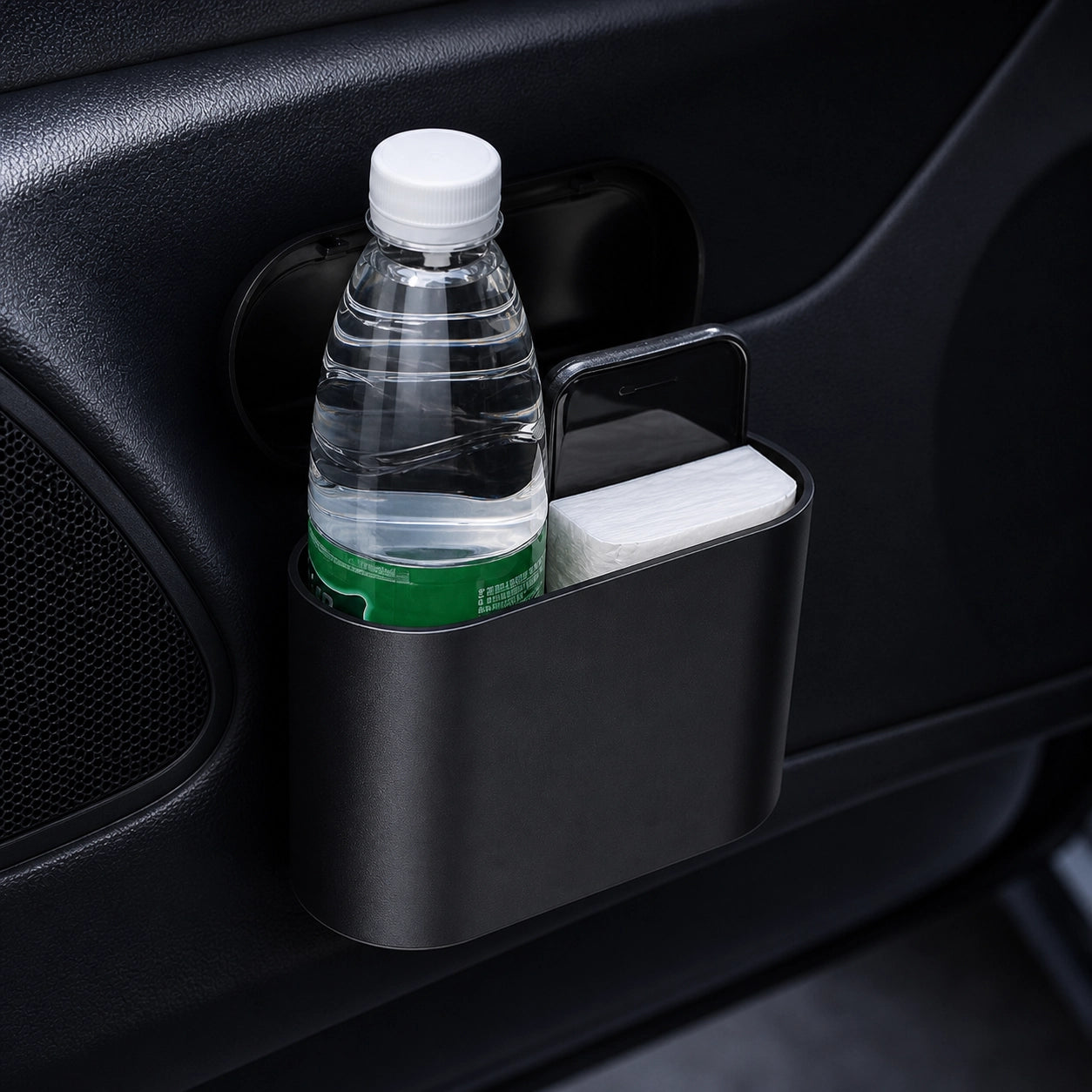 Auto Mülleimer mit Deckel – Auslaufsicherer Mini KFZ Abfalleimer | Organizer für Auto, Büro & Zuhause