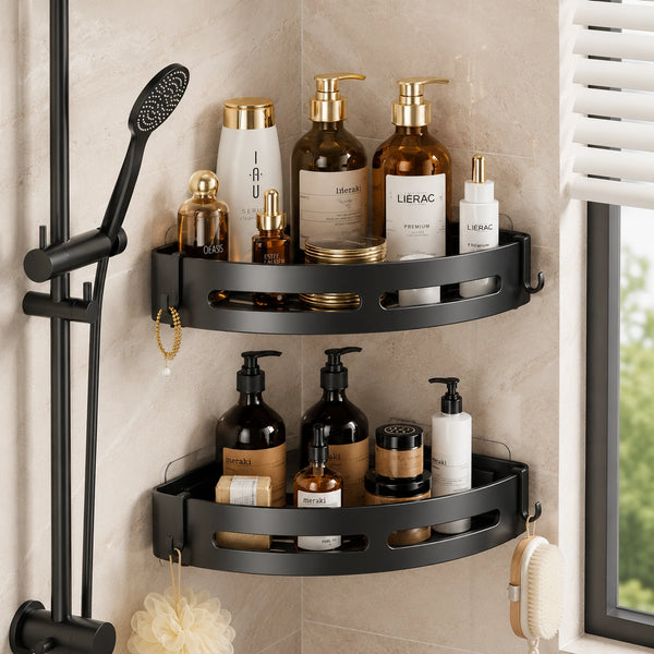 Duschregal ohne Bohren – Selbstklebender Shampoo Halter Bad Organizer