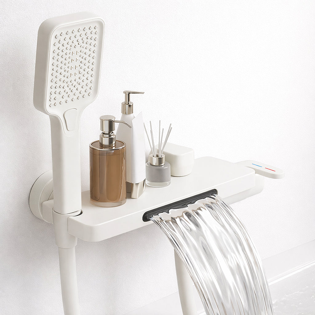 Badewannenarmatur mit Handbrause zur Wandmontage