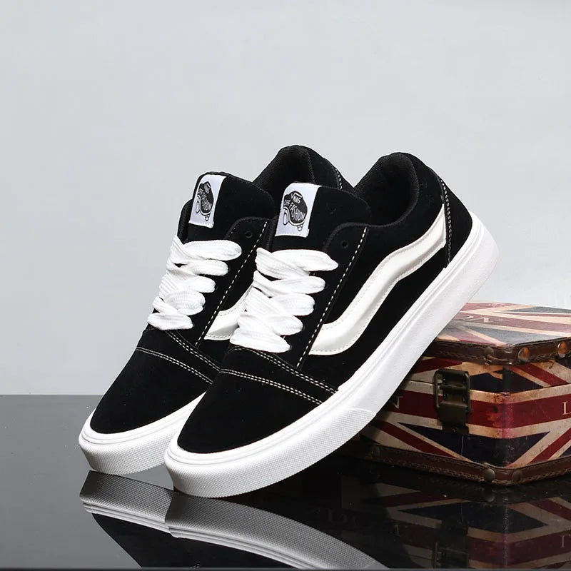 Retro Sneaker Unisex – Atmungsaktive Casual Schuhe für Frühling | Stylische Schnürschuhe Damen & Herren
