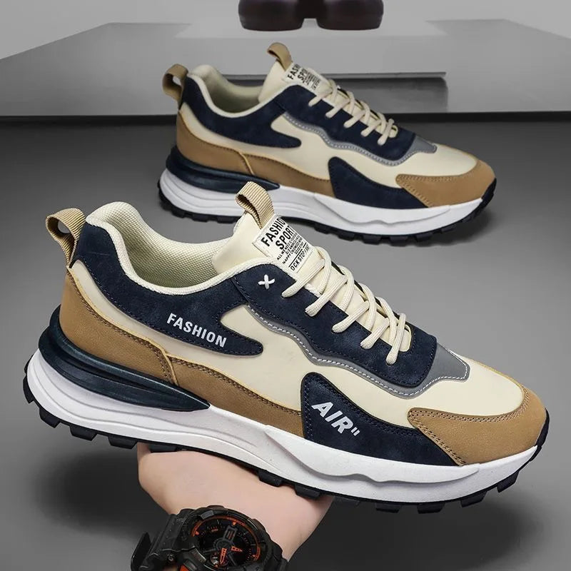 Herren Sneaker Sommer – Atmungsaktive Running & Freizeit Schuhe mit dicker Sohle | Leicht, Rutschfest & Wasserdicht