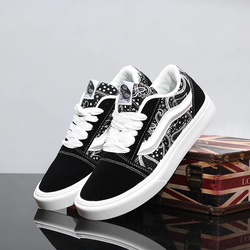 Retro Sneaker Unisex – Atmungsaktive Casual Schuhe für Frühling | Stylische Schnürschuhe Damen & Herren