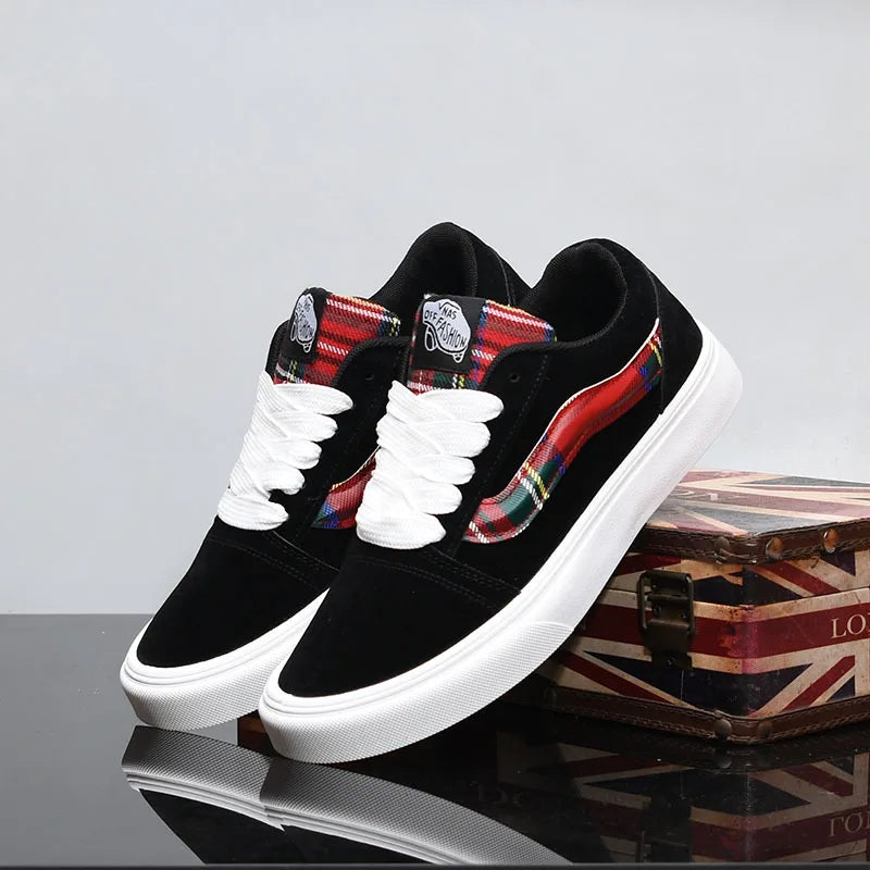 Retro Sneaker Unisex – Atmungsaktive Casual Schuhe für Frühling | Stylische Schnürschuhe Damen & Herren