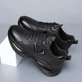 Herren High Top Sneaker Leder – Stylische Freizeit & Sportschuhe aus Rindsleder | Rutschfest, Wasserdicht & Bequem
