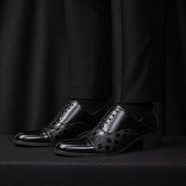 Herren Leder Loafer Business Schuhe – Elegante Slip-On Schuhe mit Height Increase & Komfort | Hochzeit & Office
