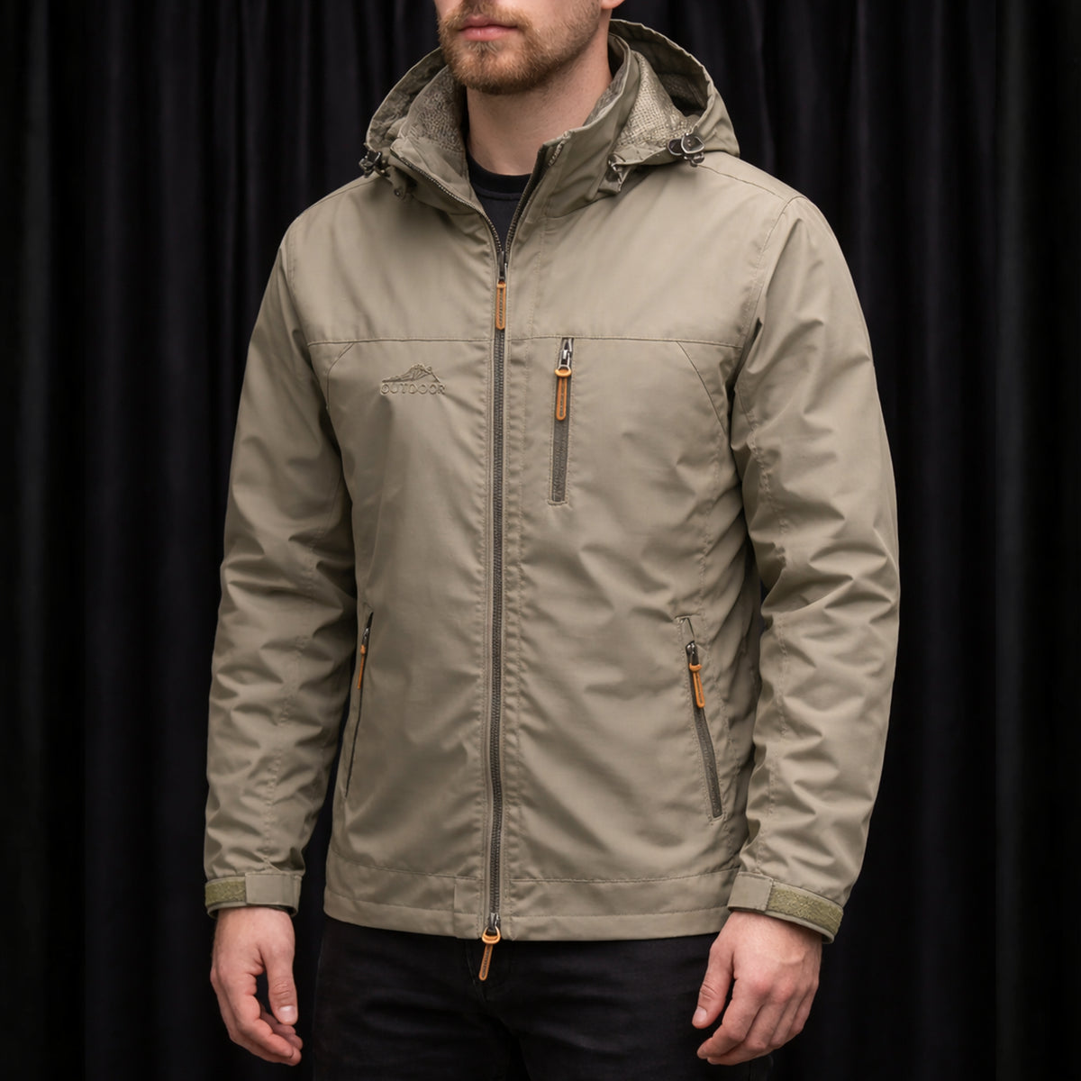 Herren Outdoor Windjacke wasserdicht & winddicht für Winter