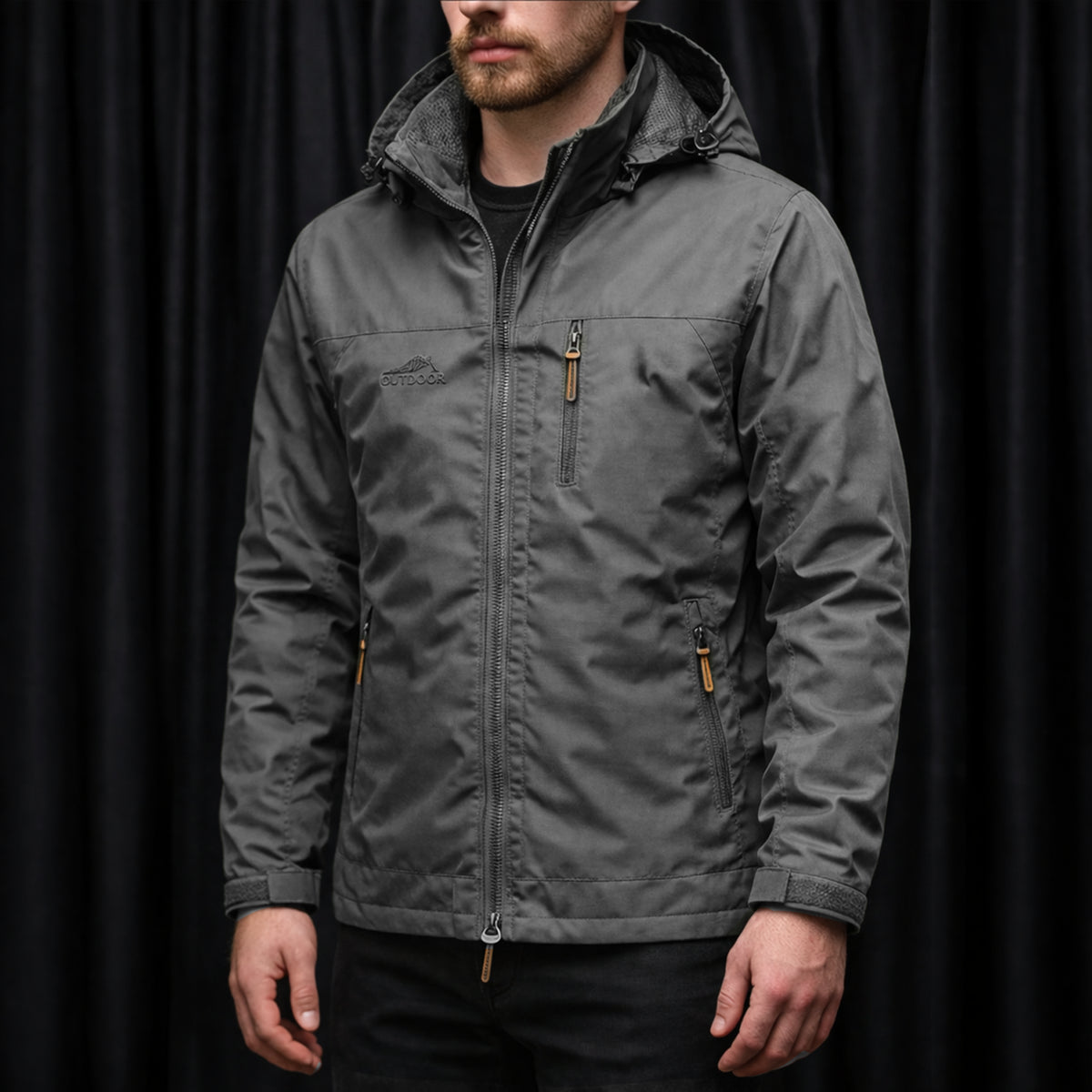 Herren Outdoor Windjacke wasserdicht & winddicht für Winter