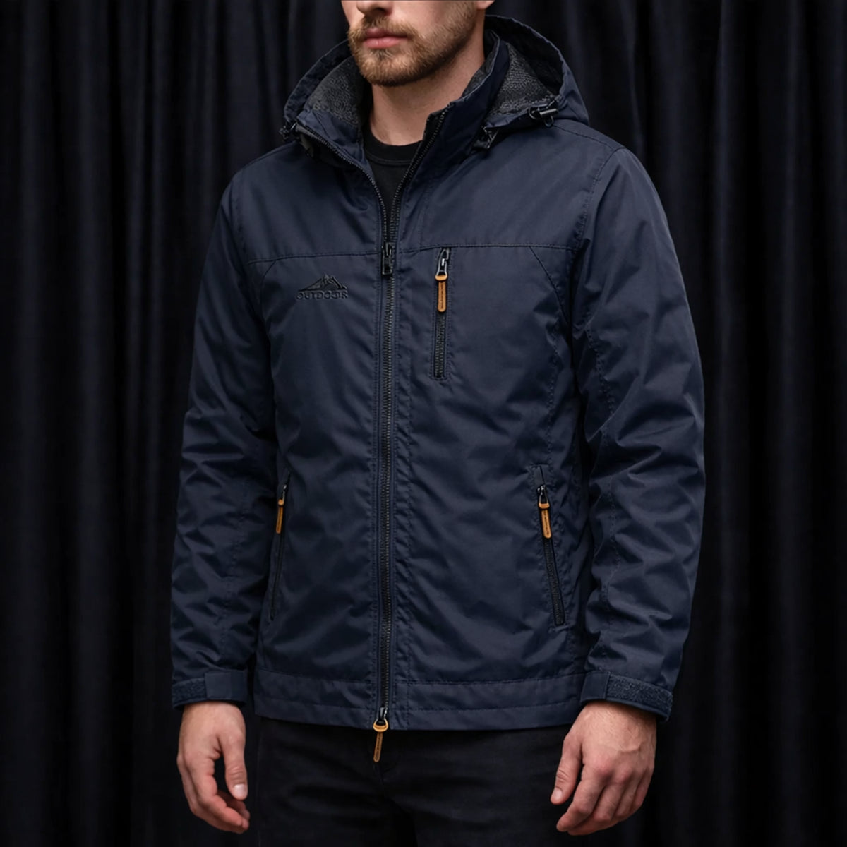 Herren Outdoor Windjacke wasserdicht & winddicht für Winter