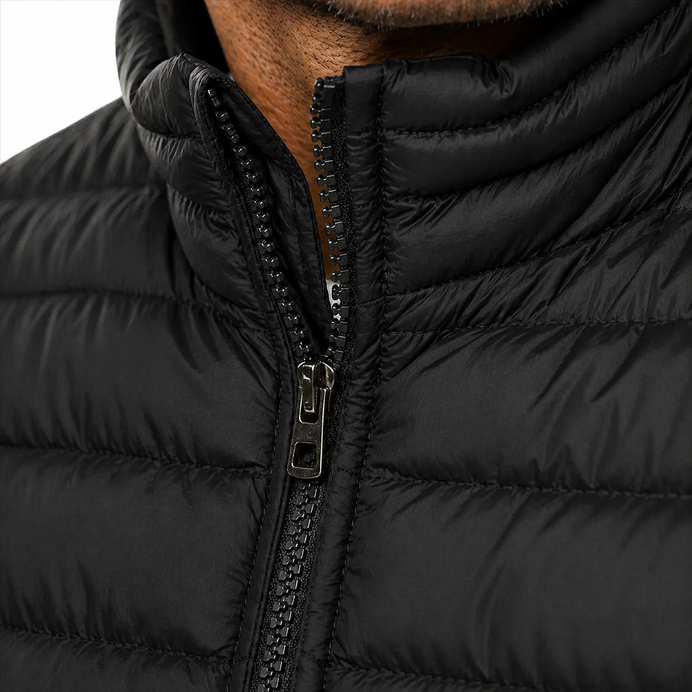 Herren Winterjacke Stehkragen – Warme Daunenjacke Slim Fit mit Reißverschluss | Business & Streetwear