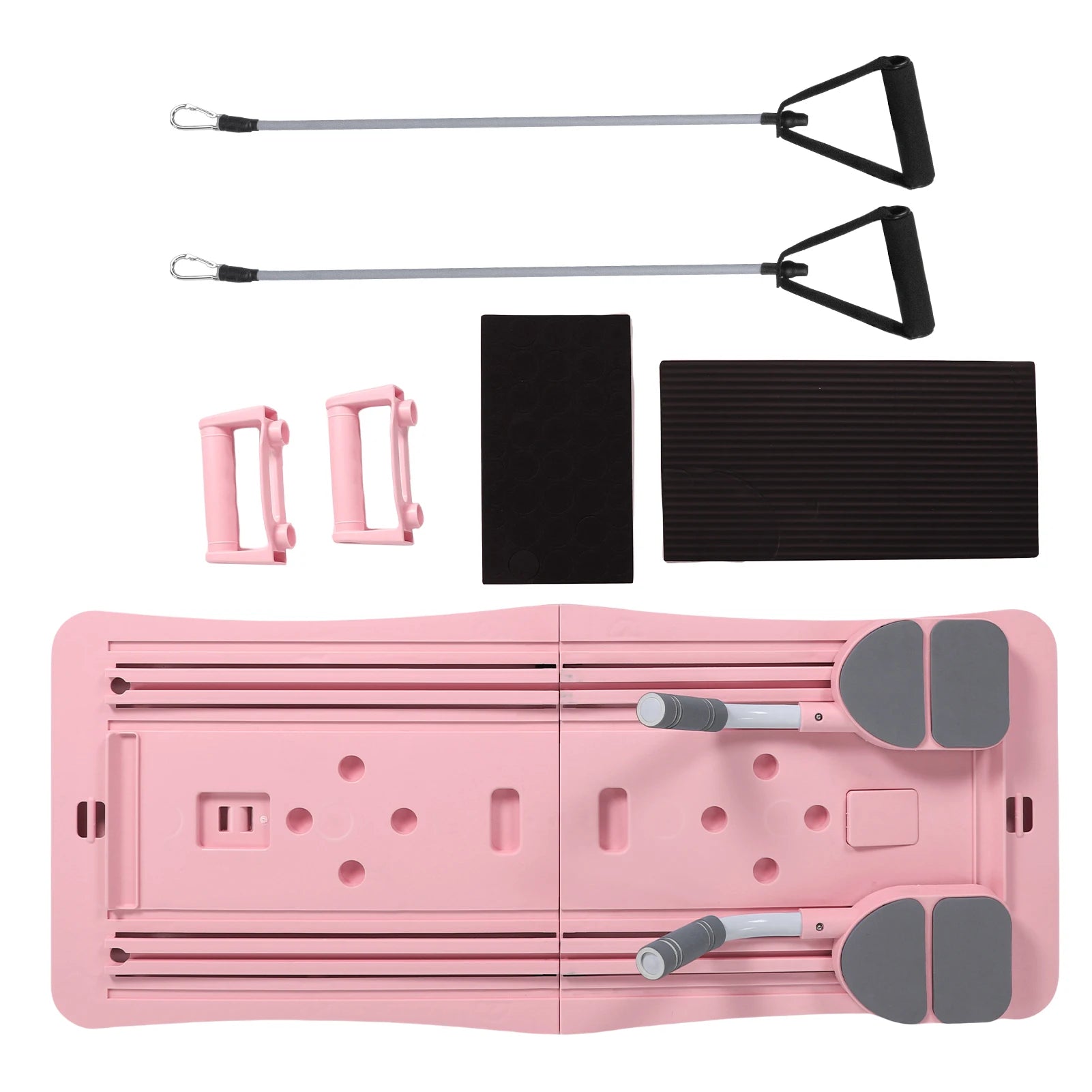 Pilates Board 4-in-1 Faltbar – Core Trainer mit Ab Roller, Push-Up & Resistance Bands