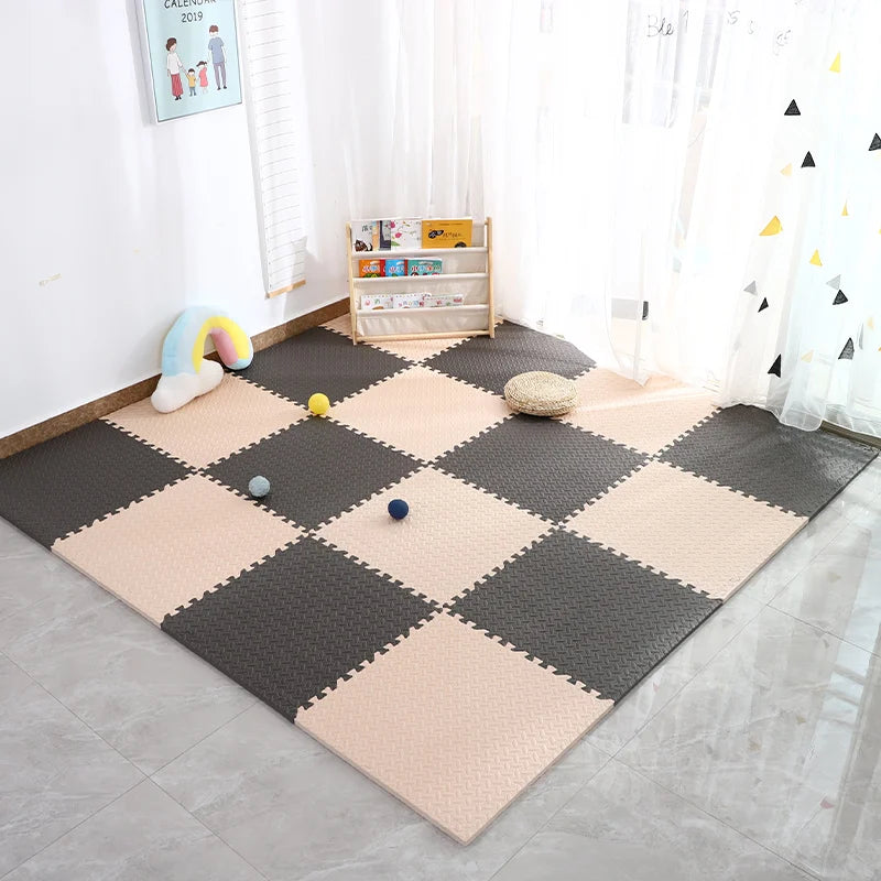 EVA Puzzlematte 30x30 cm – Rutschfeste Spielmatte für Baby & Kinder Krabbelteppich