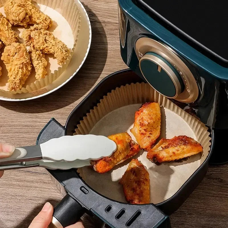 Air Fryer Backpapier 30/50 Stück – Antihaft Einweg Liners Rund & Eckig