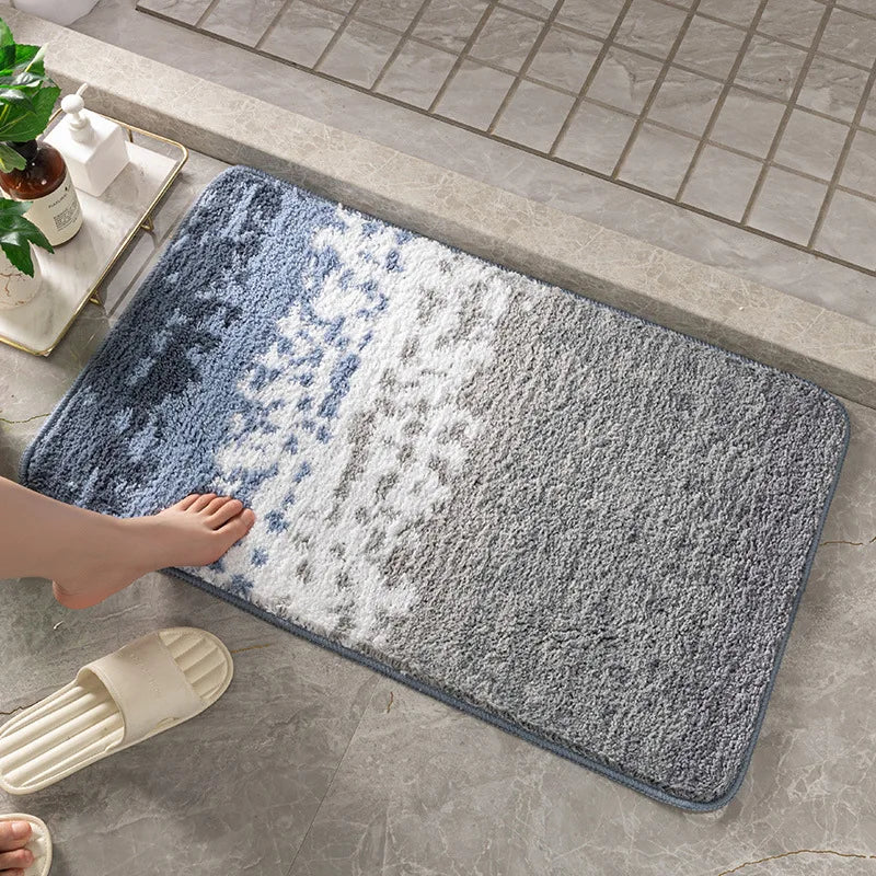 Badematte Rutschfest & Saugstark – Badezimmer Teppich mit Gummiboden, Modern & Vielseitig