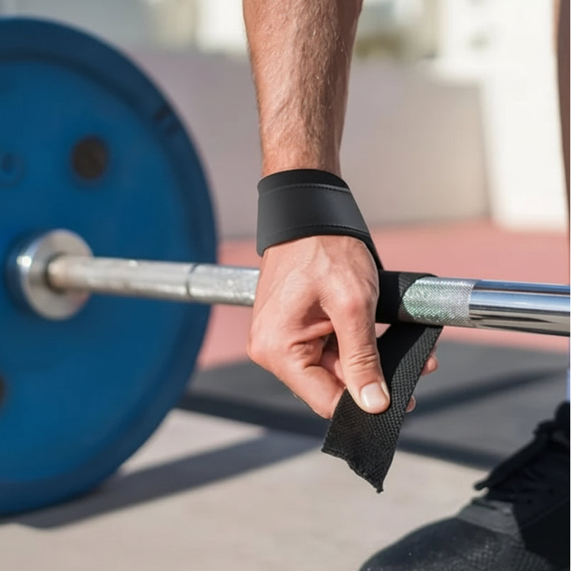Gewichthebergurte mit Handgelenkschutz – Rutschfeste Lifting Straps für Fitness & Deadlift