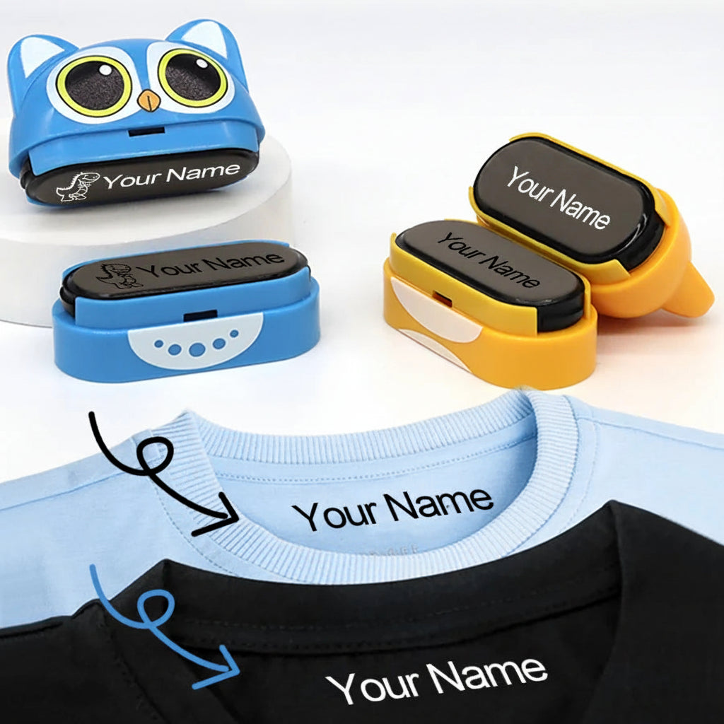 Personalisierter Namensstempel für Kleidung – Wasserdicht & Waschfest Textilstempel