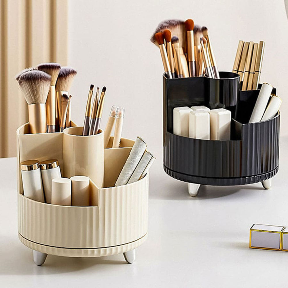 Kosmetik Organizer drehbar 360° – Make-up Aufbewahrung mit Fächern | Lippenstift & Hautpflege Box