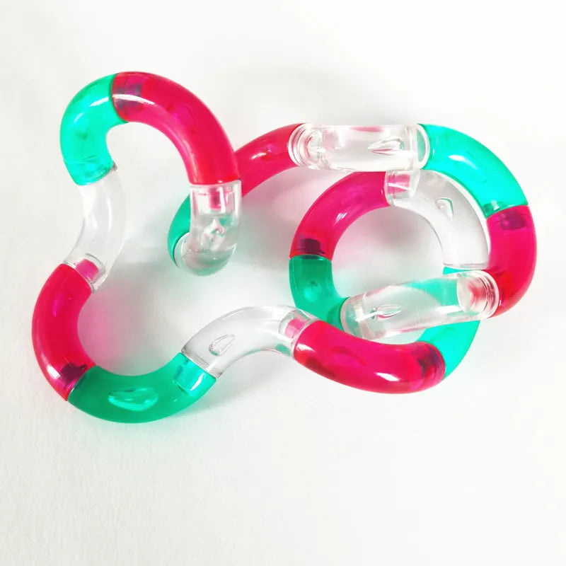 Fidget Drehseil Regenbogen – Verformbares Antistress Spielzeug, Leuchtend & Kreativ