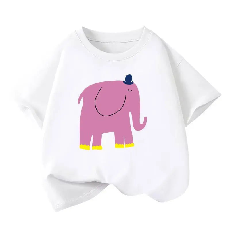 Kinder T-Shirt Mädchen Sommer – Baumwolle Kurzarm Shirt Teenager Schul Oberteil