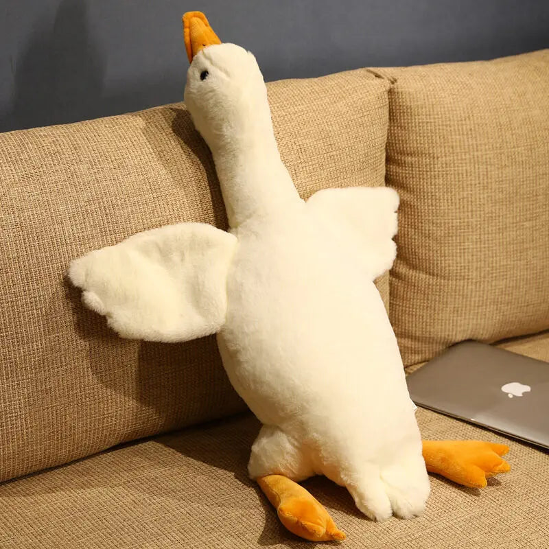 Plüsch Ente XXL 50–190cm – Riesiges Kuscheltier Schlafkissen Weich & Flauschig