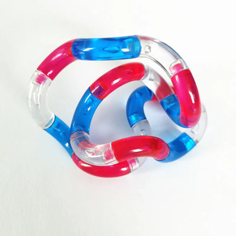 Fidget Drehseil Regenbogen – Verformbares Antistress Spielzeug, Leuchtend & Kreativ
