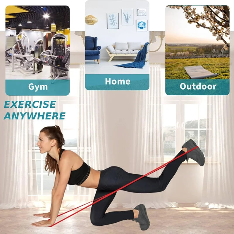Fitness Widerstandsband Latex – Yoga & Krafttraining Resistance Band mit verschiedenen Stärken | Muskelaufbau & Bodyforming