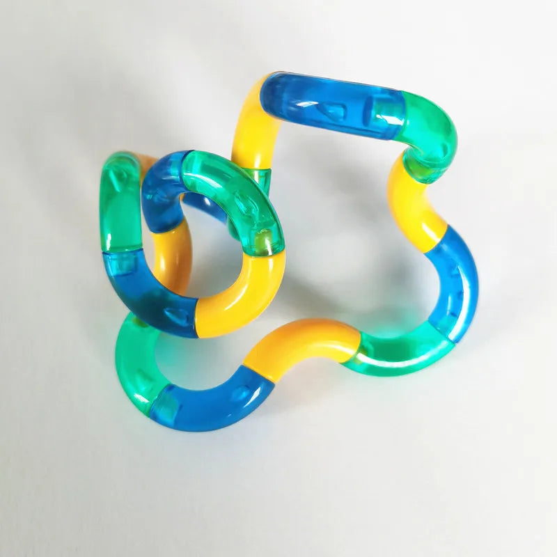 Fidget Drehseil Regenbogen – Verformbares Antistress Spielzeug, Leuchtend & Kreativ