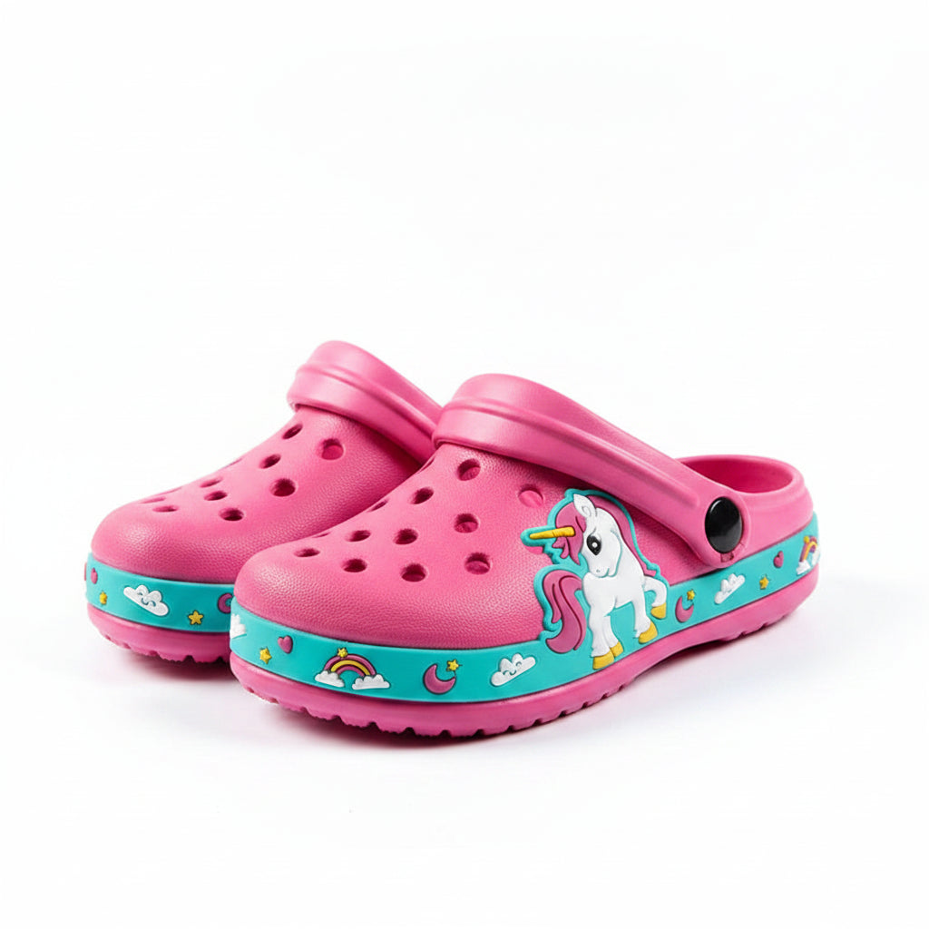 Kinder Clogs Bagger – Jungen Hausschuhe Sommer Atmungsaktiv & Rutschfest